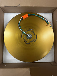 Z-Lite Ballord 1 Light Flush Mount in Modern Gold