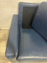 Cobalt Leather Two Seater