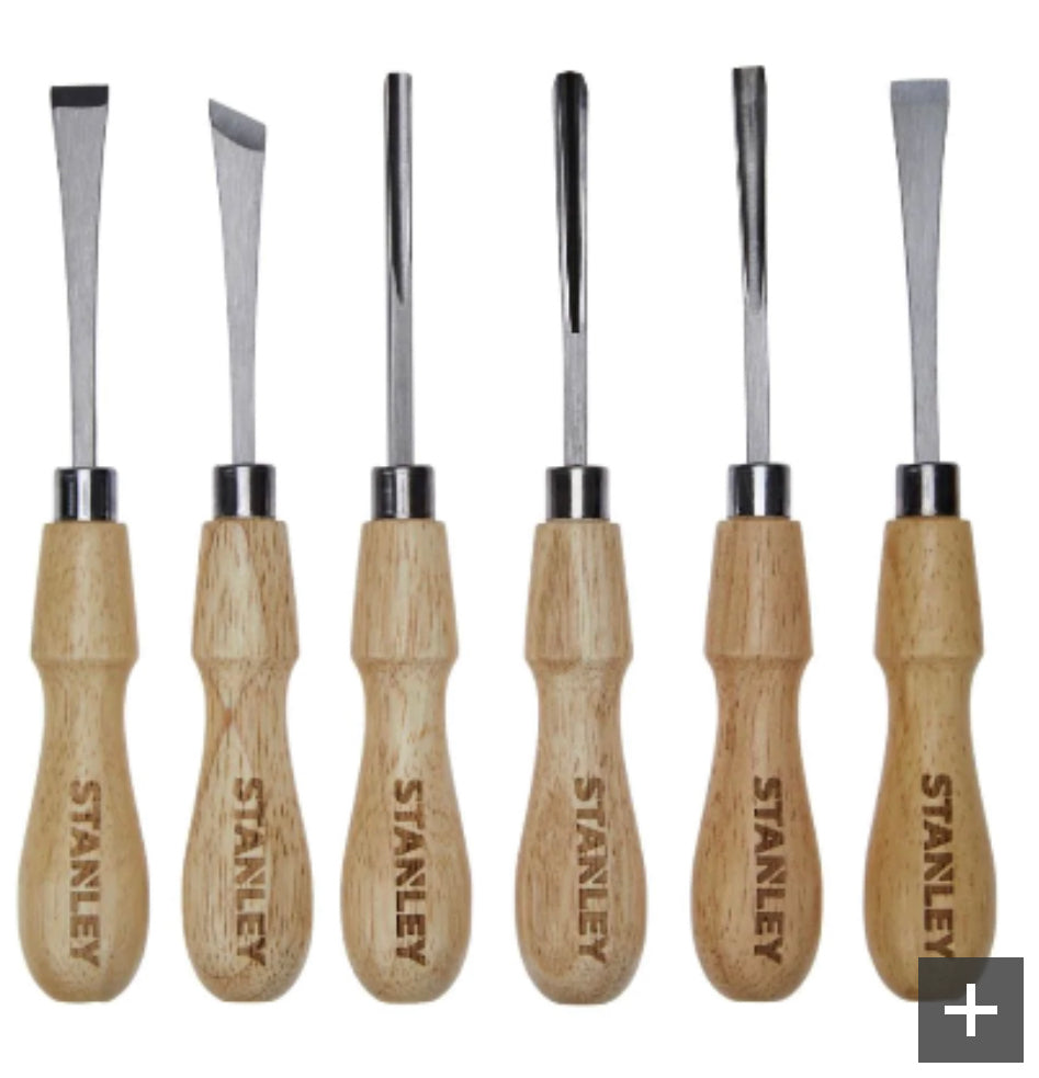 STANLEY 6 Piece Wood Carving Tool Set