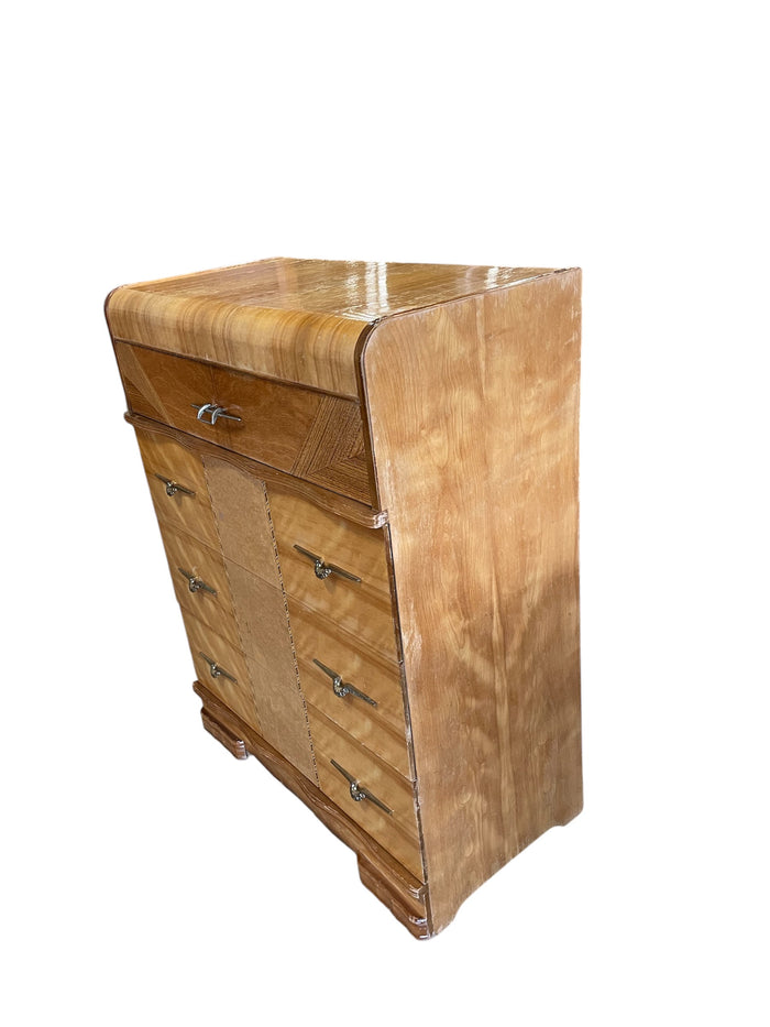 4-Drawer Light Wood Tallboy Dresser