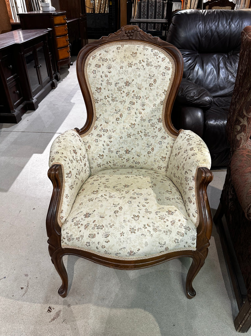 Antique Victorian Grandfather Chair