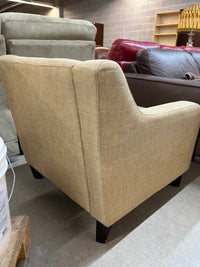 29 "W Beige Armchair And Ottoman Set