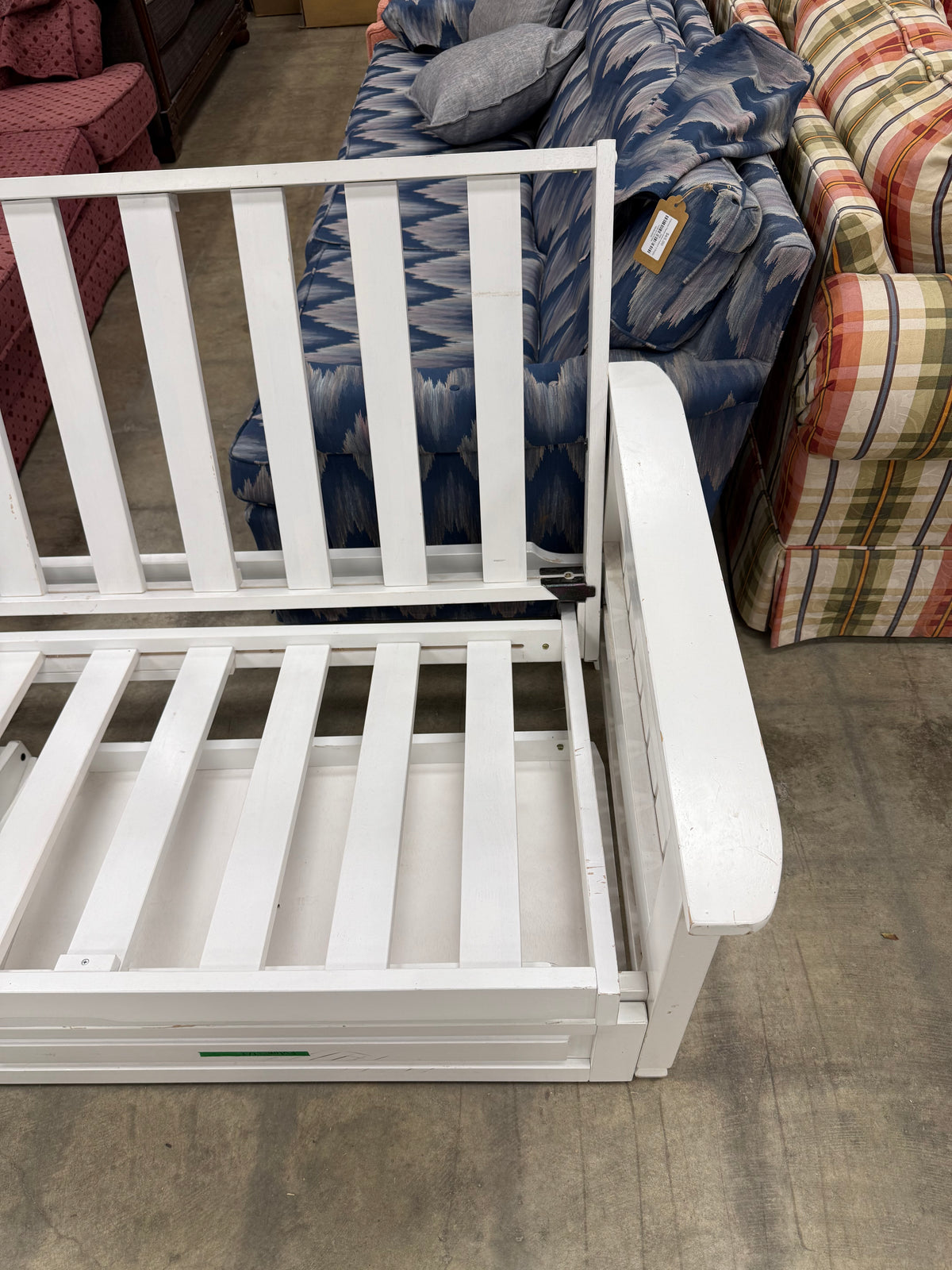 White Wooden Futon