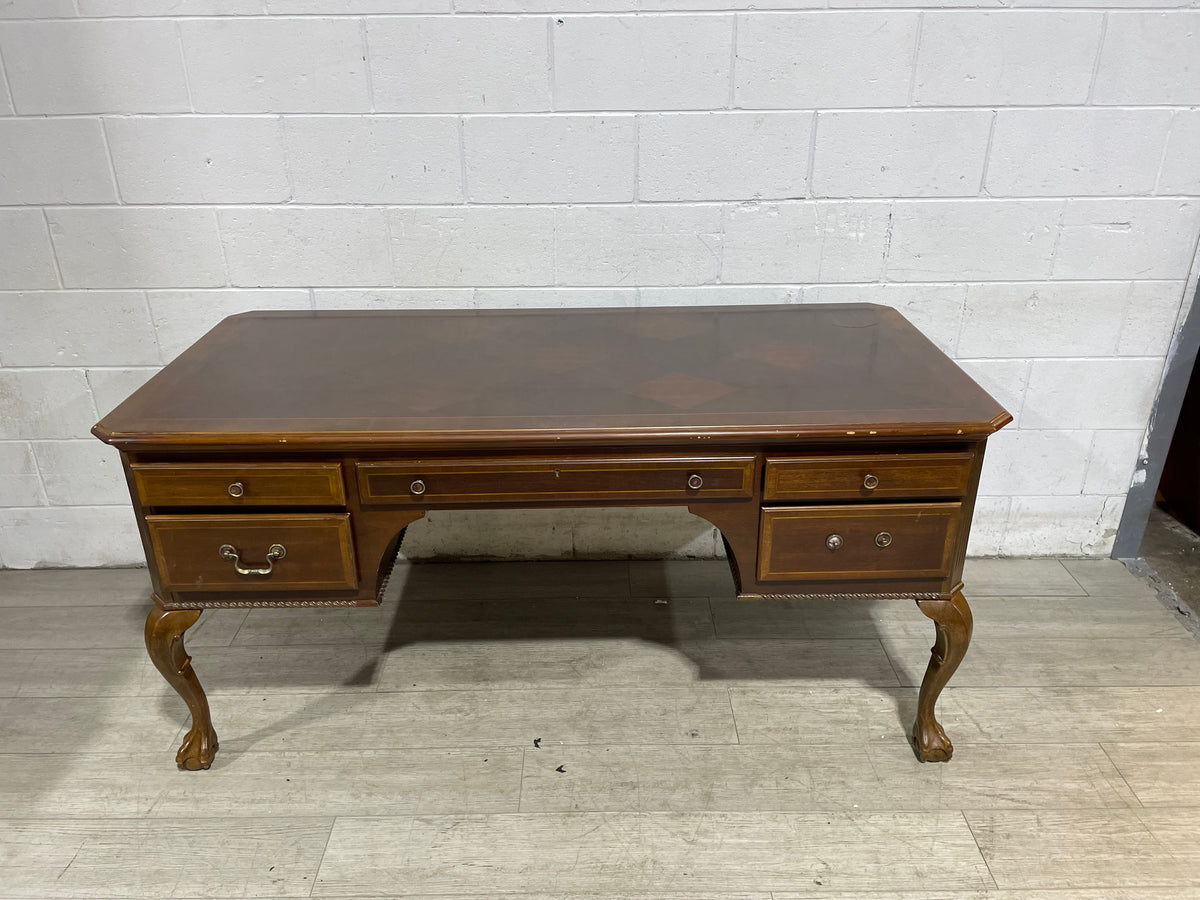 Solid Wood Desk with inlay