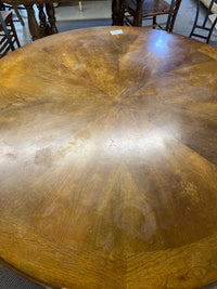 46"W Wood and Metal Dining Set
