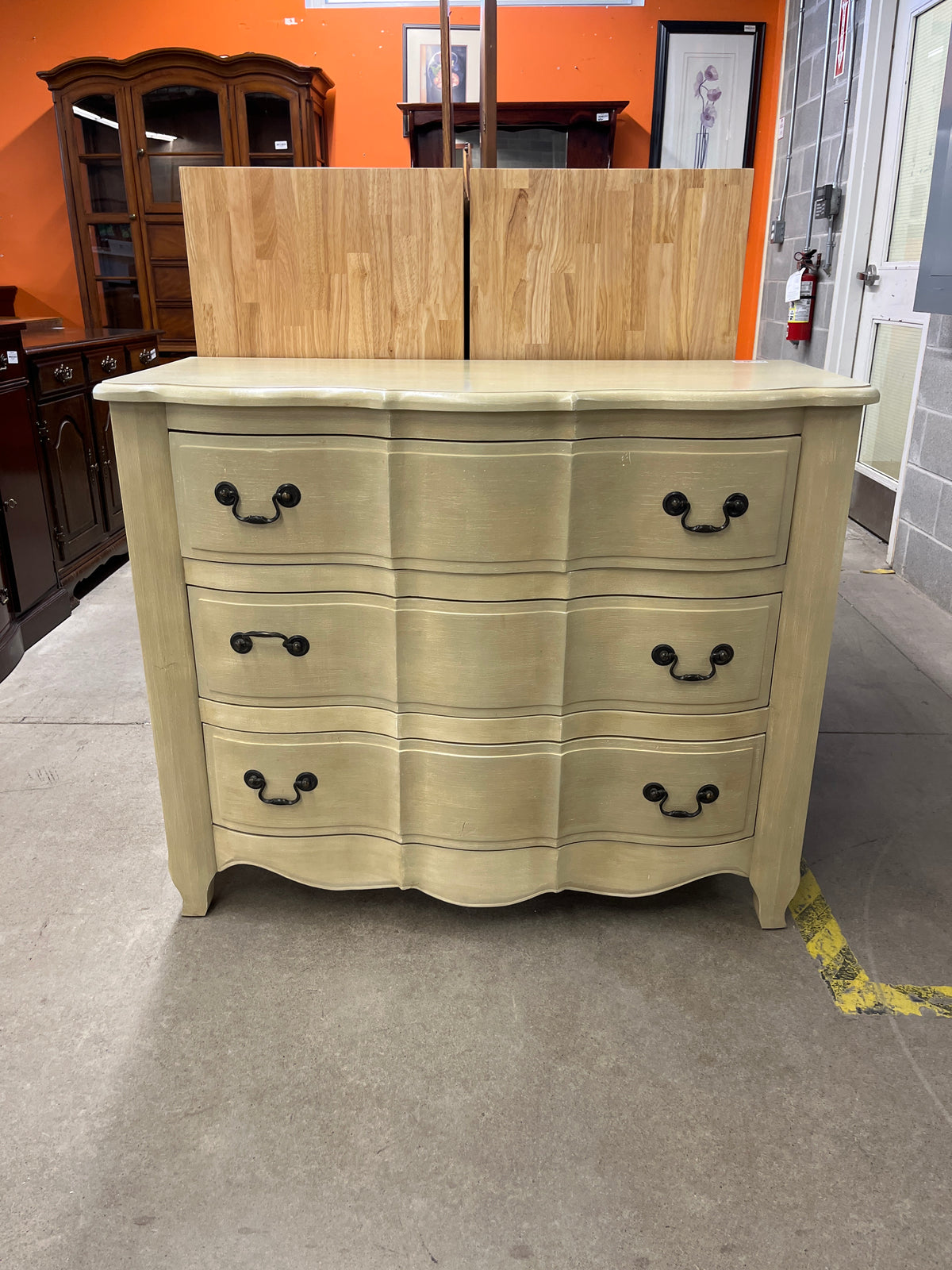 43"W 3-Drawer Cream Dresser