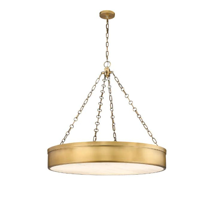 Z-Lite Anders 3 Light Pendant in Rubbed Brass