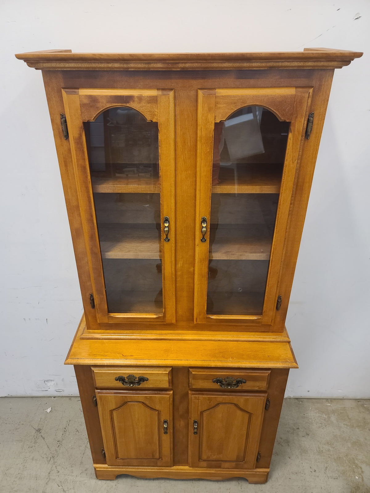 Brown Buffet and Hutch