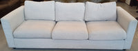 Ikea Grey Three Seater Sofa with Ottoman
