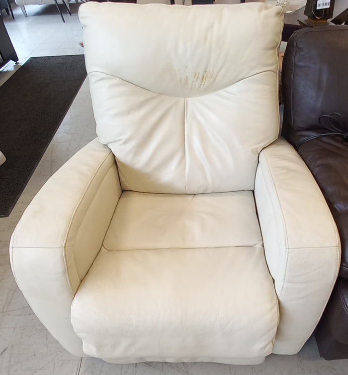 White Single Seat Recliner