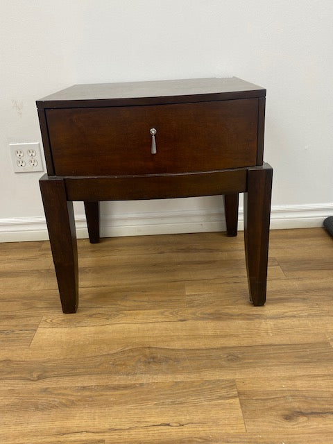 Dark Brown Wooden Side Table