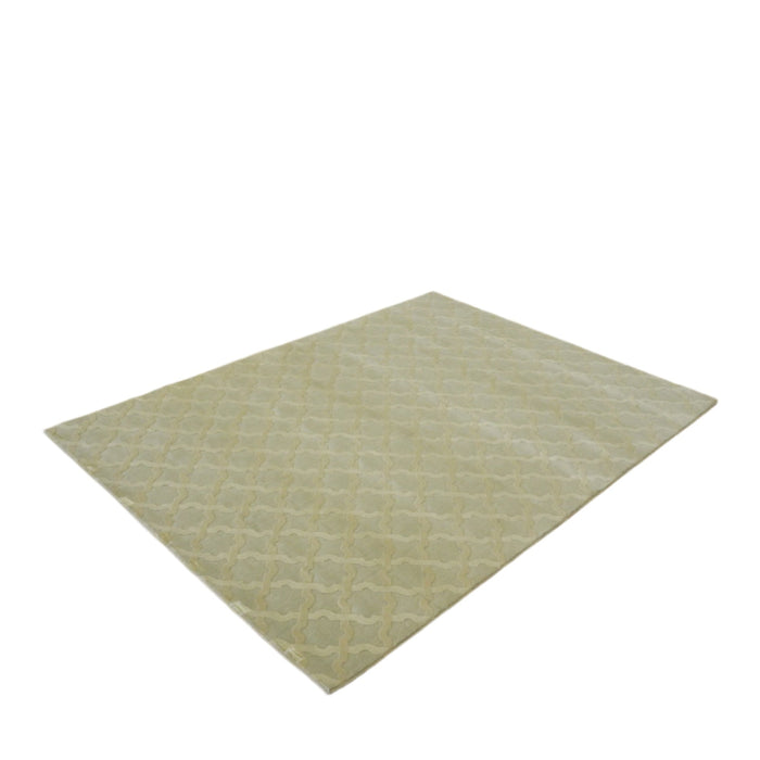 6x8-ft Miami San Marco Linen Rug - Grey & Beige