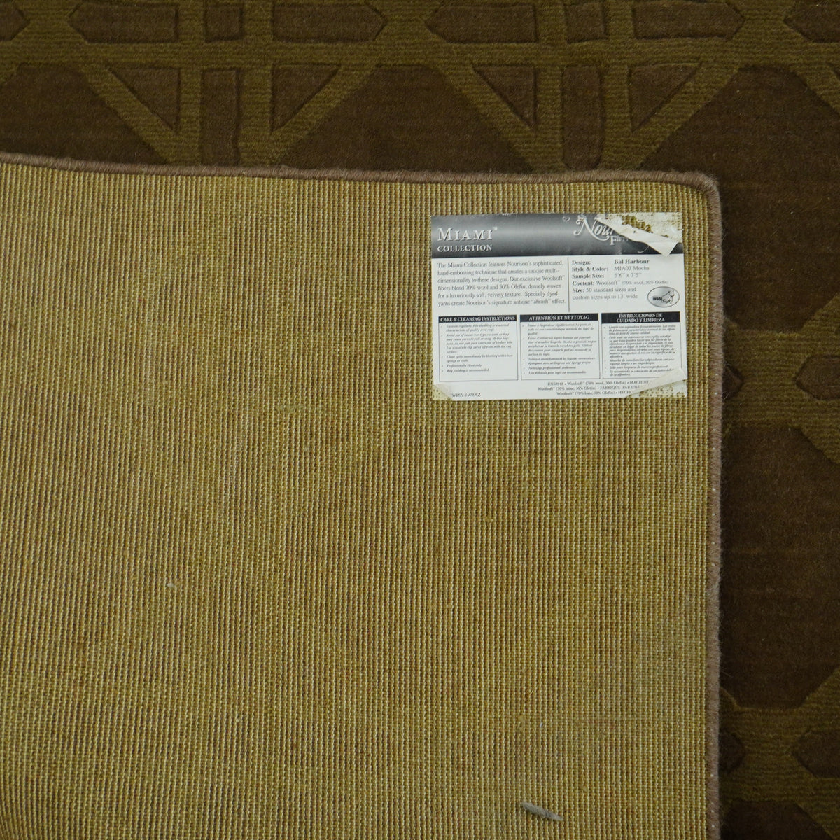 6x8-ft Miami Bal Harbour Area Rug - Mocha