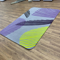 6x9-ft Plain 79987 Tufted Carpet - Grey & Multicolor Pattern