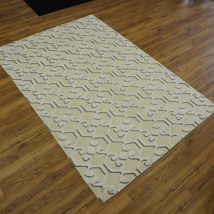 6x9-ft Wool Area Rug - Flourish