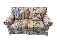 Traditional Rose Patterned Loveseat