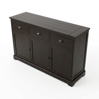 Midnight Brown Wood Sideboard