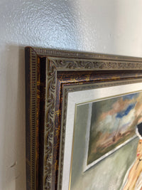 "Lady Reading Letter" Framed Art by Estrin