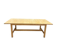 Light Tone Wood Dining Set with 4 Chairs & Bench