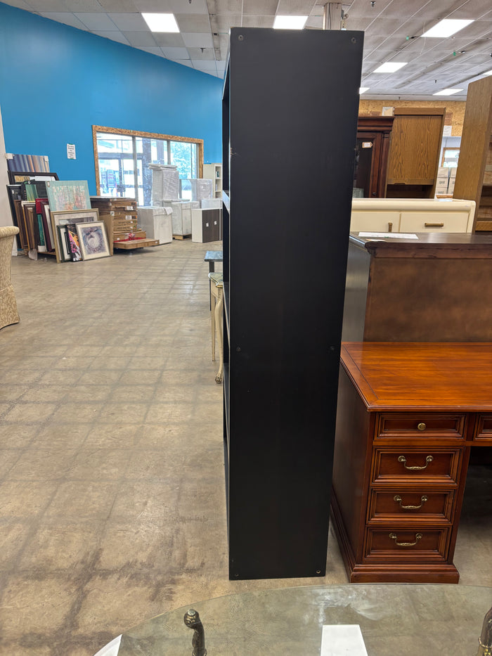 Large Black Open Bookshelf