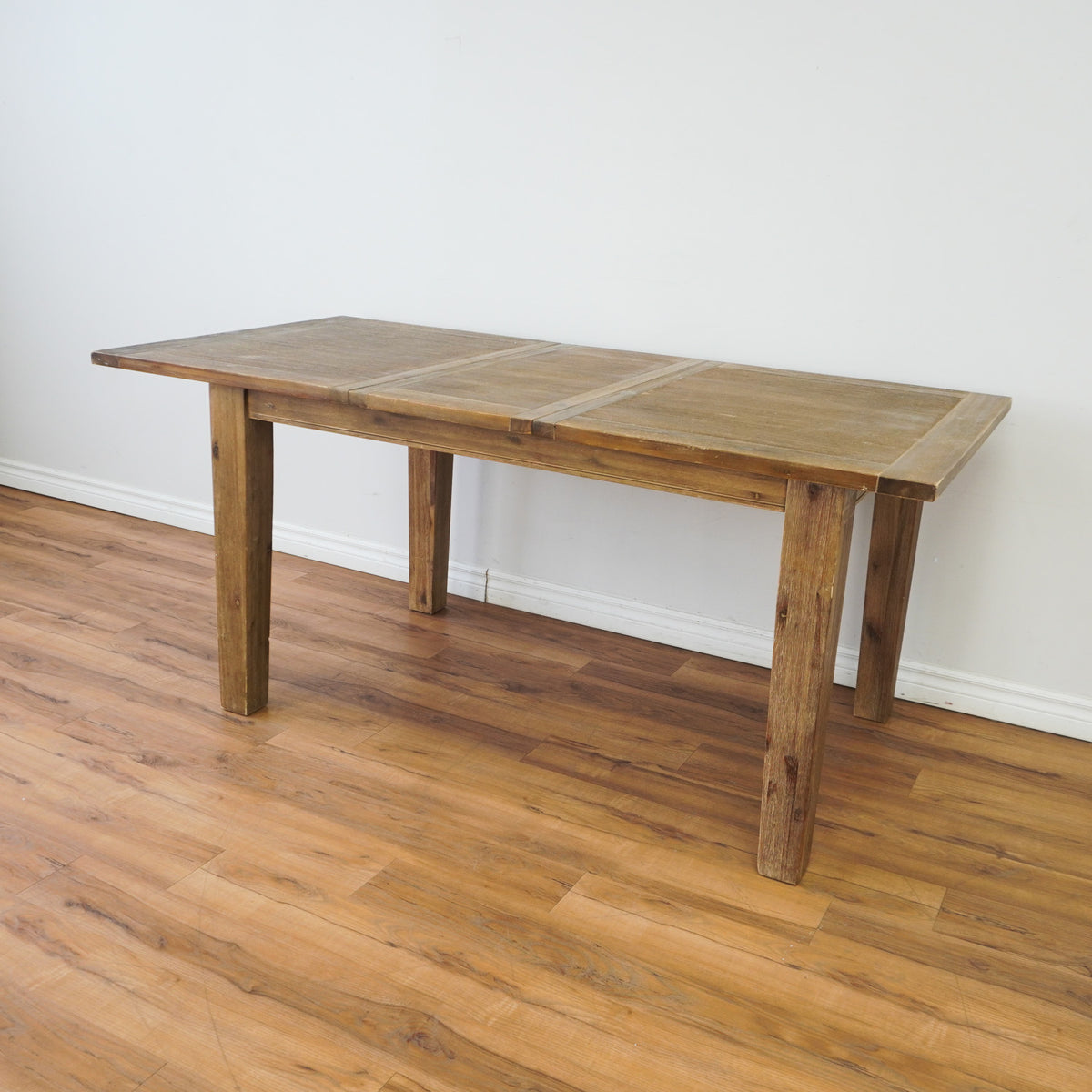 71-inch Extendable Solid Wood Dining Table