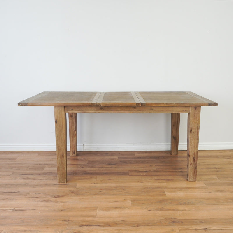 71-inch Extendable Solid Wood Dining Table