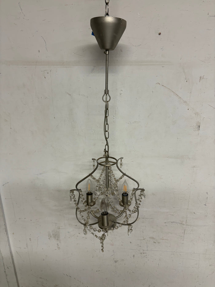 Grey 3 Light Chandelier