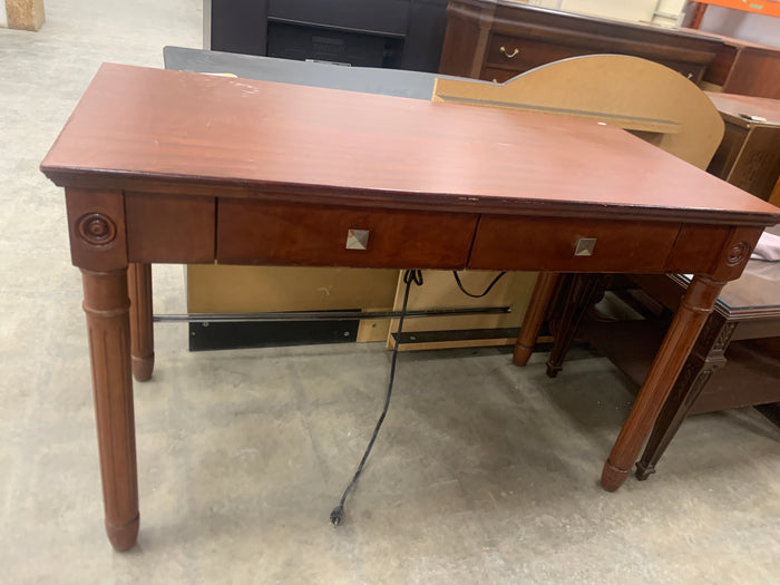 Desk With Satin Nickel Knobs