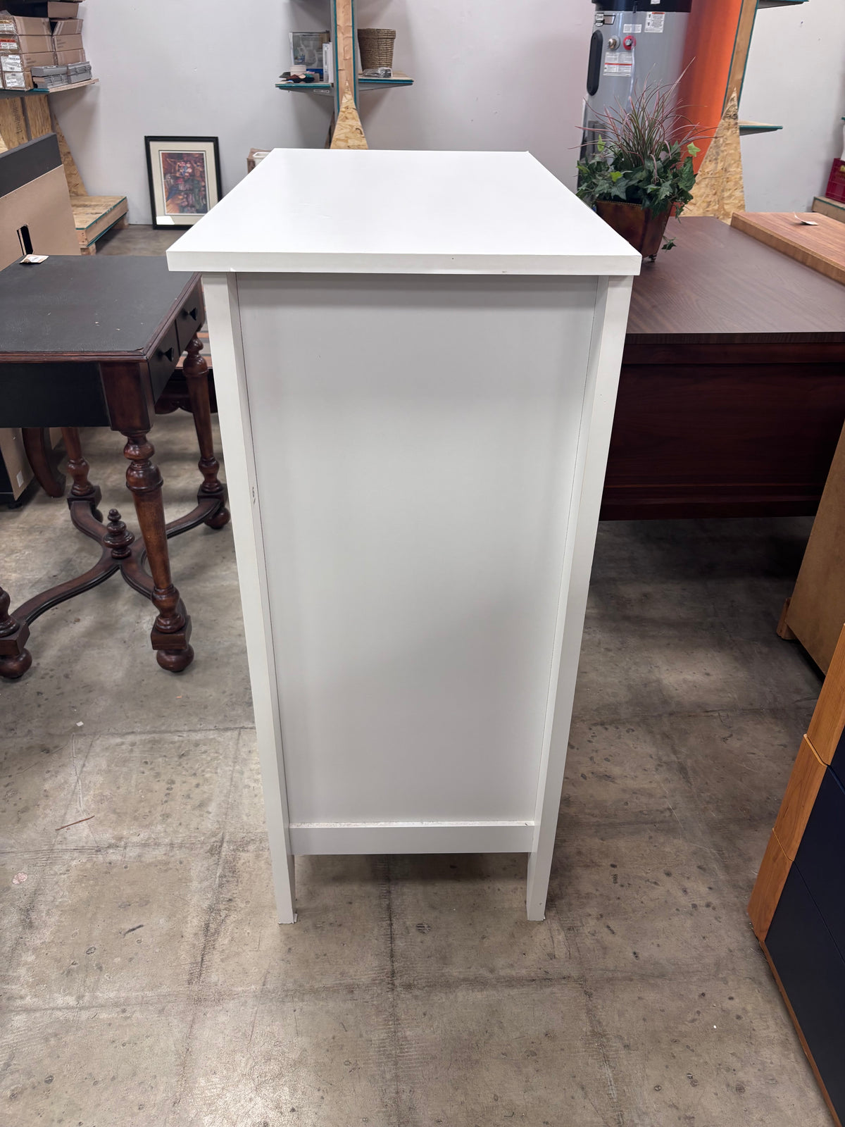 White 4-Drawer Chest