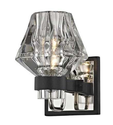 1Light Glass Black Sconce B5881 - Modified