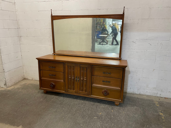 Vintage Dresser With Mirror