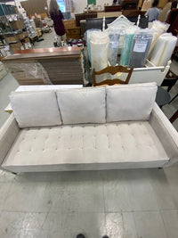 Modern Grey Upholstered 3 Seat Sofa