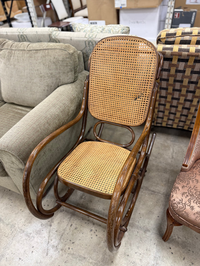 Vintage Thonet-Style Bentwood Rocking Chair