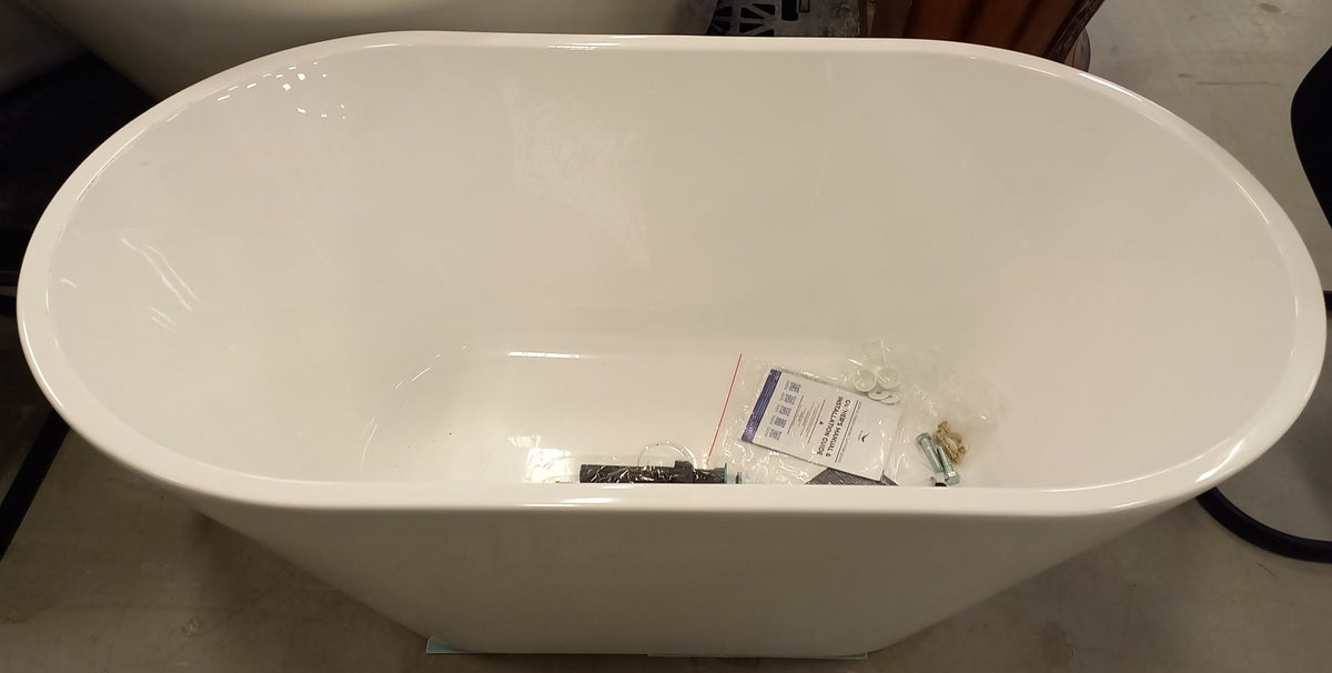 54-Inch White Bathtub