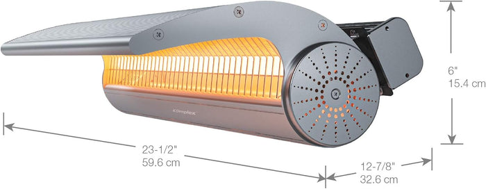 24"W Infrared Indoor/Outdoor Heater