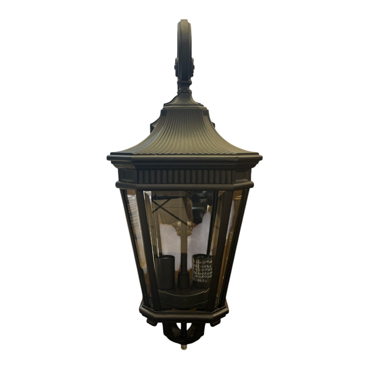 Generation Lighting Cotswold Lane Black Outdoor Wall Lantern Sconce