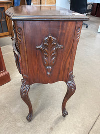 22"W Wood Side Table with 2 Drawers