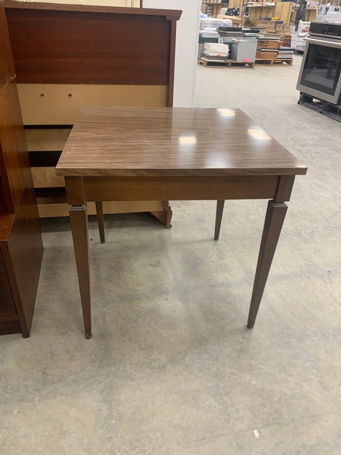 Veneer Wood Grain Accent Table