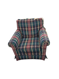 Traditional Plaid Armchair