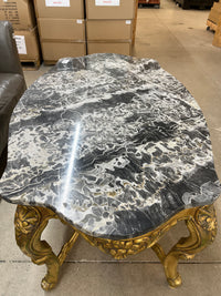 51"W Marble Topped Console Table