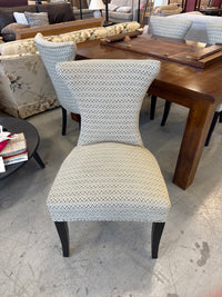 4 Chevron Upholstery Wingback Dining Chair's