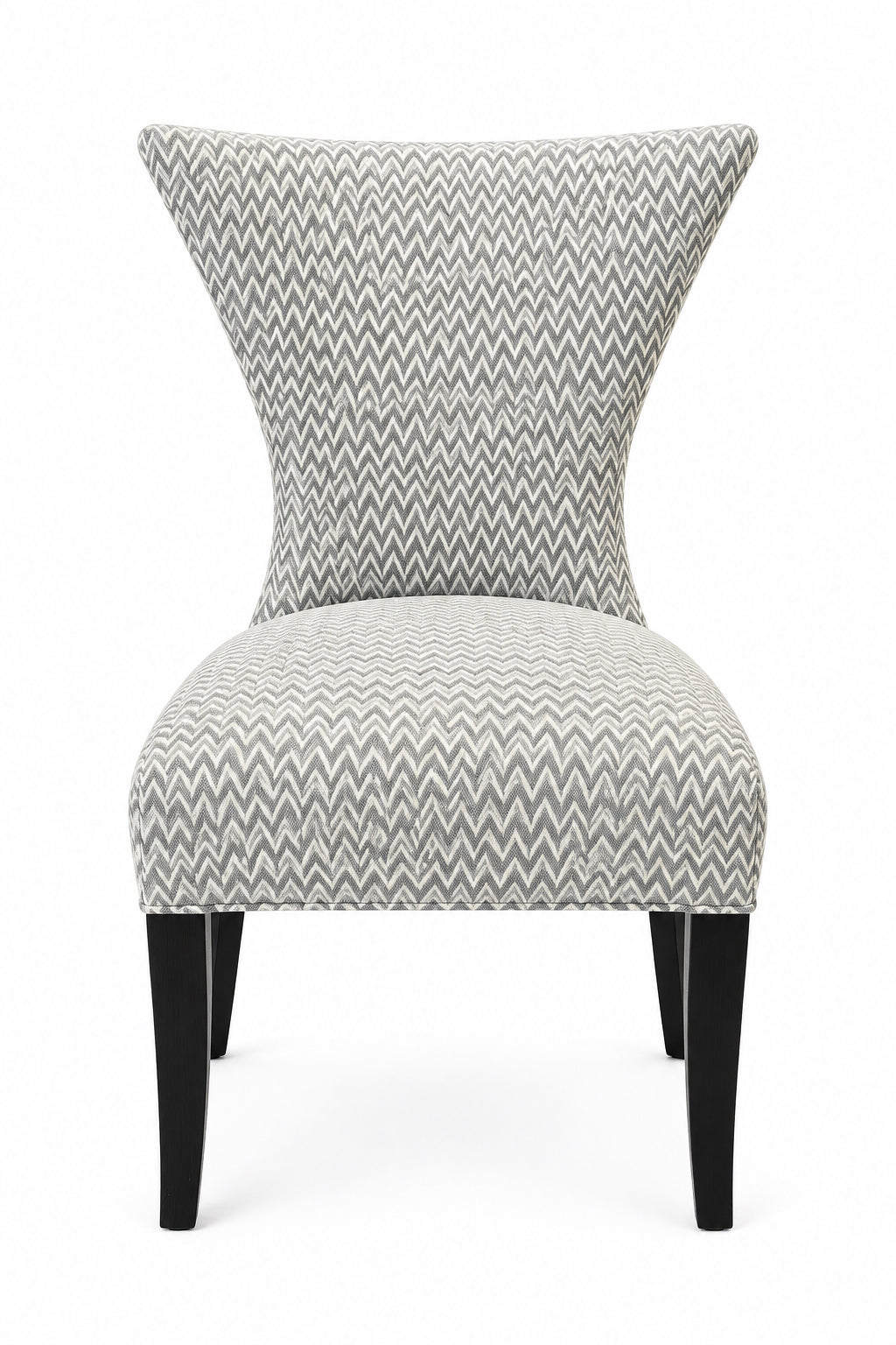 4 Chevron Upholstery Wingback Dining Chair's