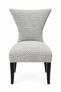 4 Chevron Upholstery Wingback Dining Chair's