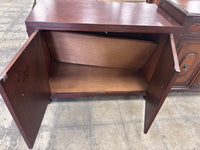Vintage Dark Wood Accent Cabinet