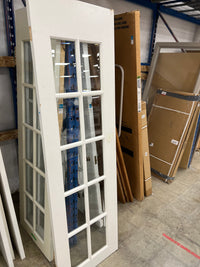 24"x 80" White 10 Glass Panelled Interior Door