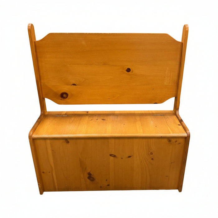Reclaimed Knotty Pine Storage Bench