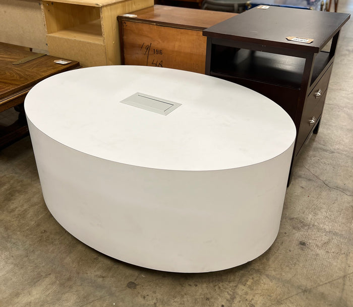 White Oval Table