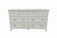 64” W - White 7-Drawer Dresser