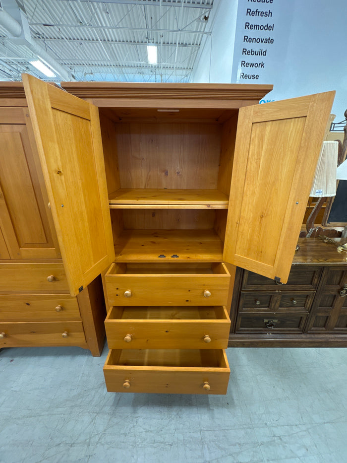 Solid Pine Armoire