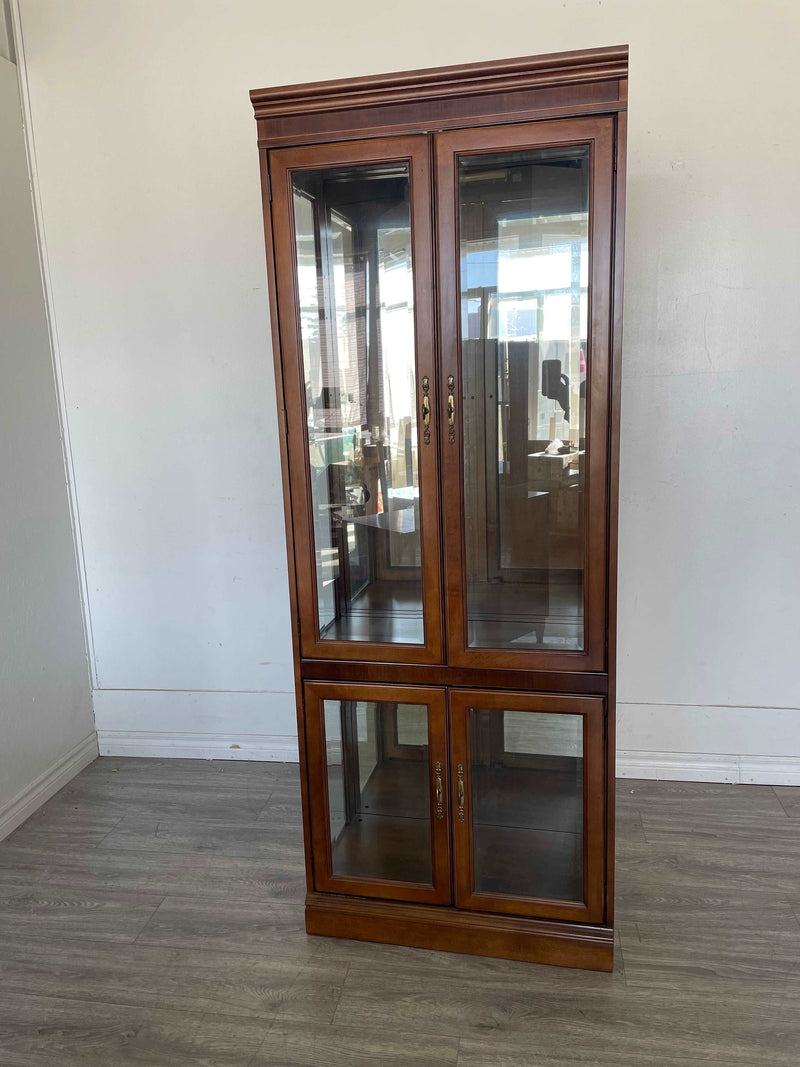 30"W Solid Wood Display Cabinet
